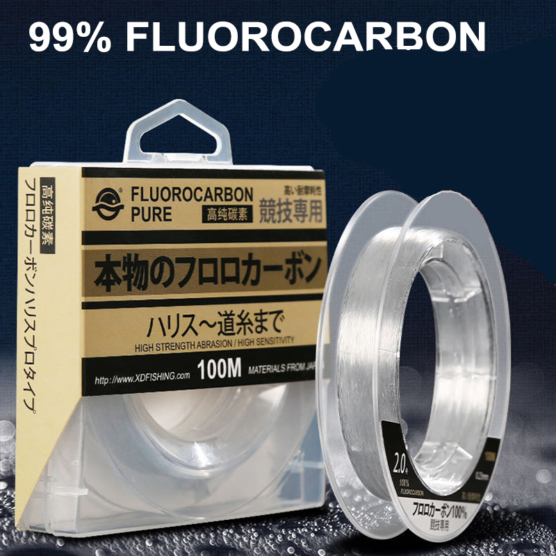Fluorocarbon Line - 99% żyłka wędkarska fluorowęglowa 100M japońska