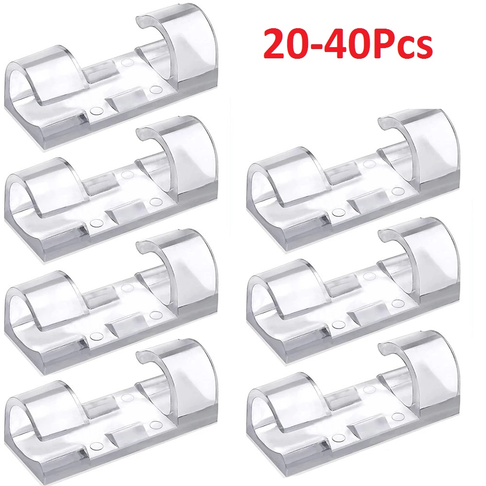 Tippet Line - 40 SZTUK Klipsy do organizowania kabli