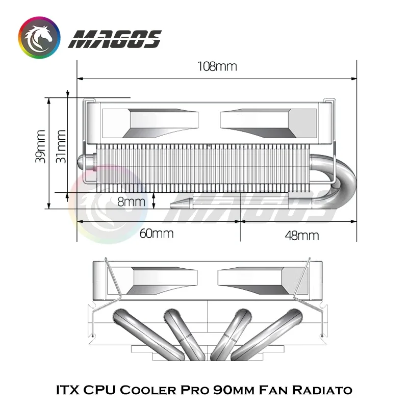 ITX chłodnica procesora Pro 90 – Fly Line recenzja i cena