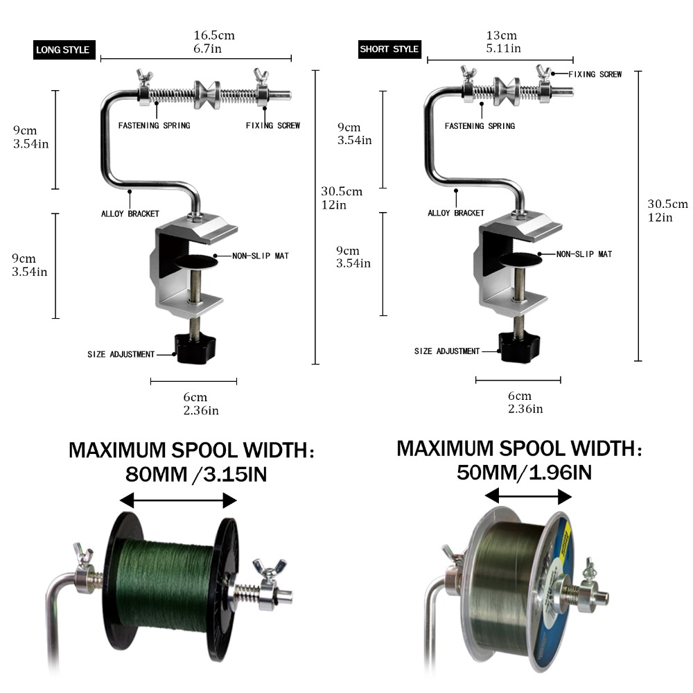 1 szt. Przenośny Aluminiowy Na – Fishing Line Spooler recenzja i cena