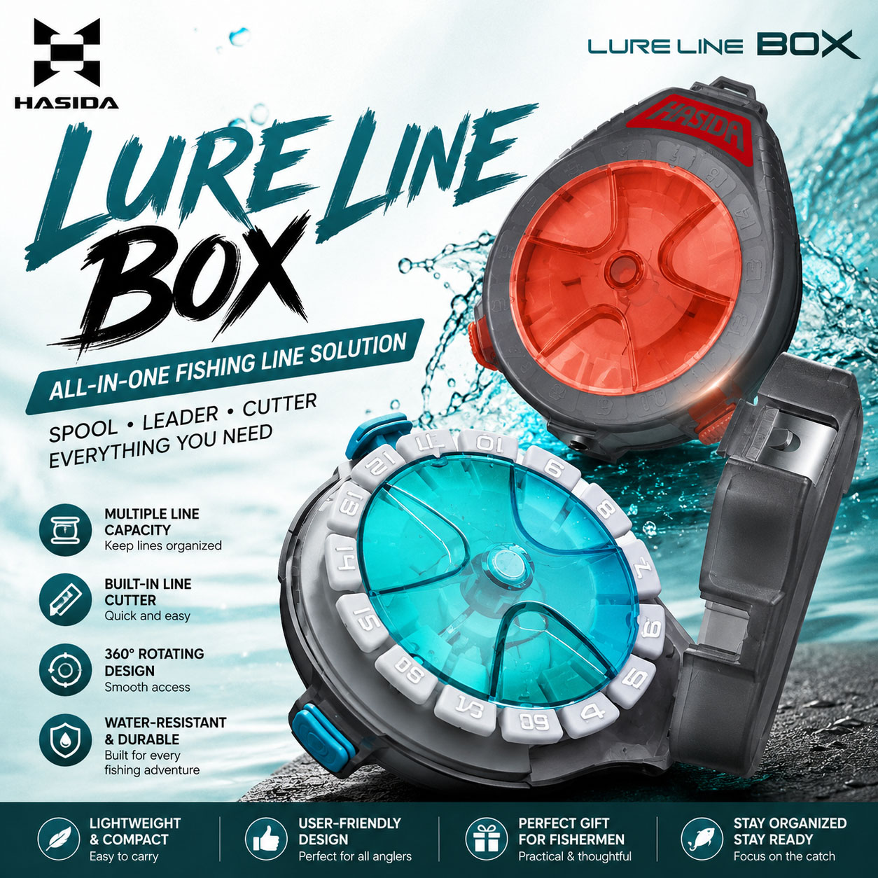 Pudełko na przynęty HASIDA Sub – Fishing Line Box recenzja i cena